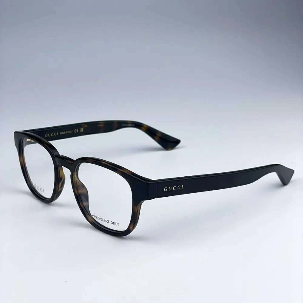 SALE! NEW Gucci GG1343O 002 Dark Havana Oval Unisex Eyeglasses